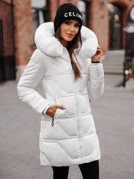 Дамско яке бял OZONEE JS/16M9099/281