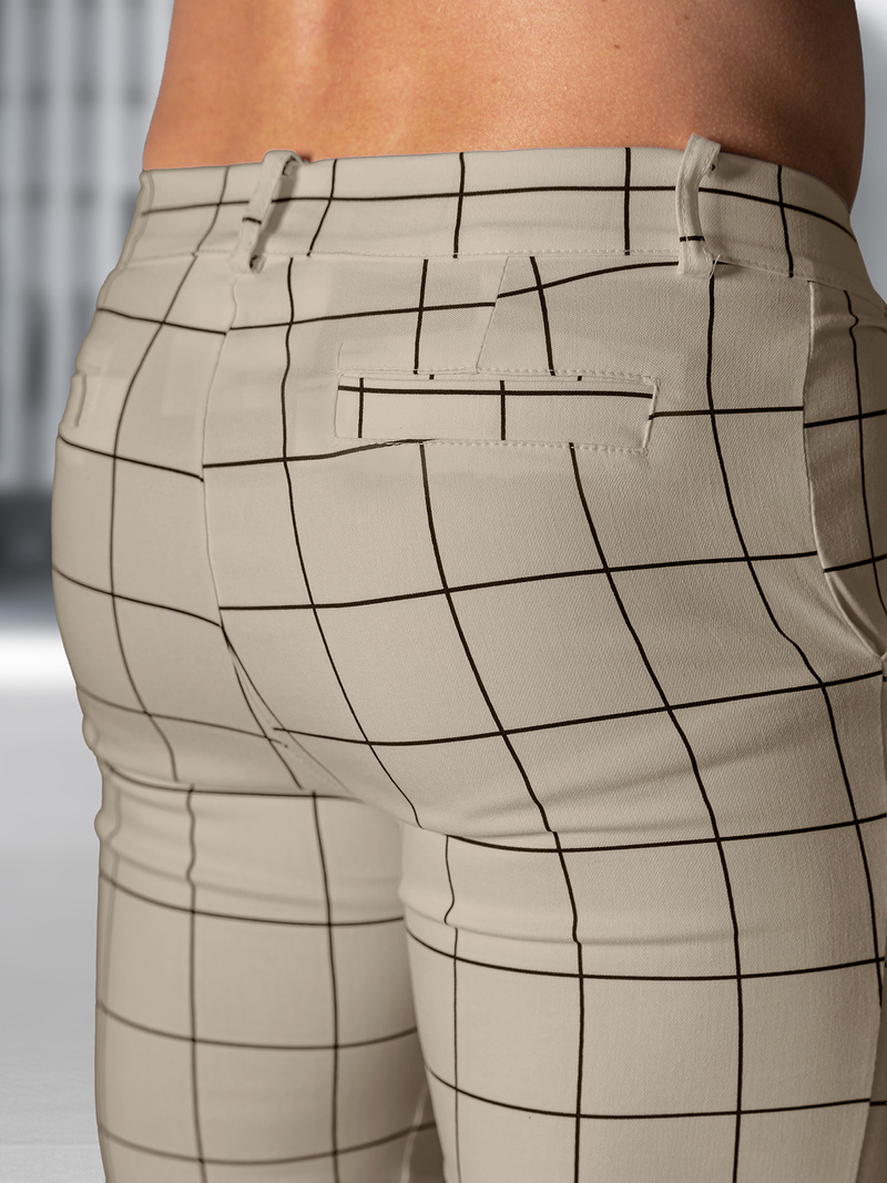 Мъжки панталони бежово OZONEE O/P4009Z