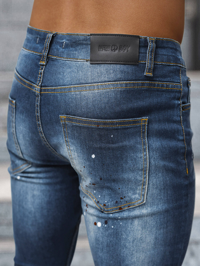 Мъжки дънки тъмносиньо OZONEE NB/MP0170BS