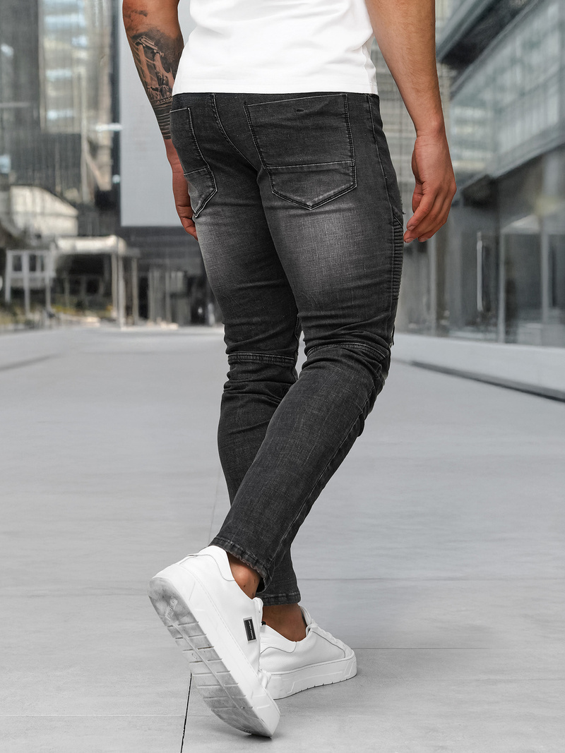 Мъжки дънки черни OZONEE NB/MP0142NZ