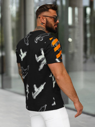 Мъжка тениска черна OZONEE O/MPO3471