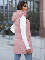 Дамска жилетка прахово розово OZONEE JS/M721/46Z