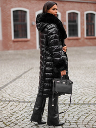 Дамско палто черен OZONEE JS/5M3160/392Z