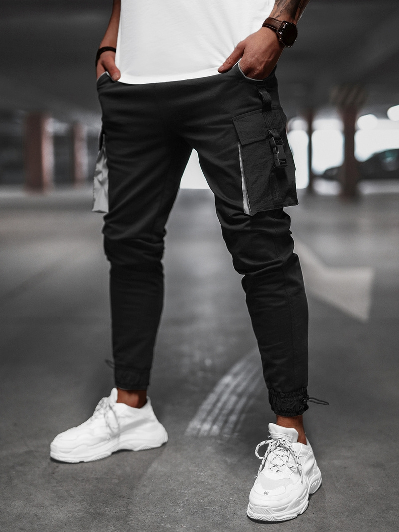 Мъжки панталони черни B/21203004Z