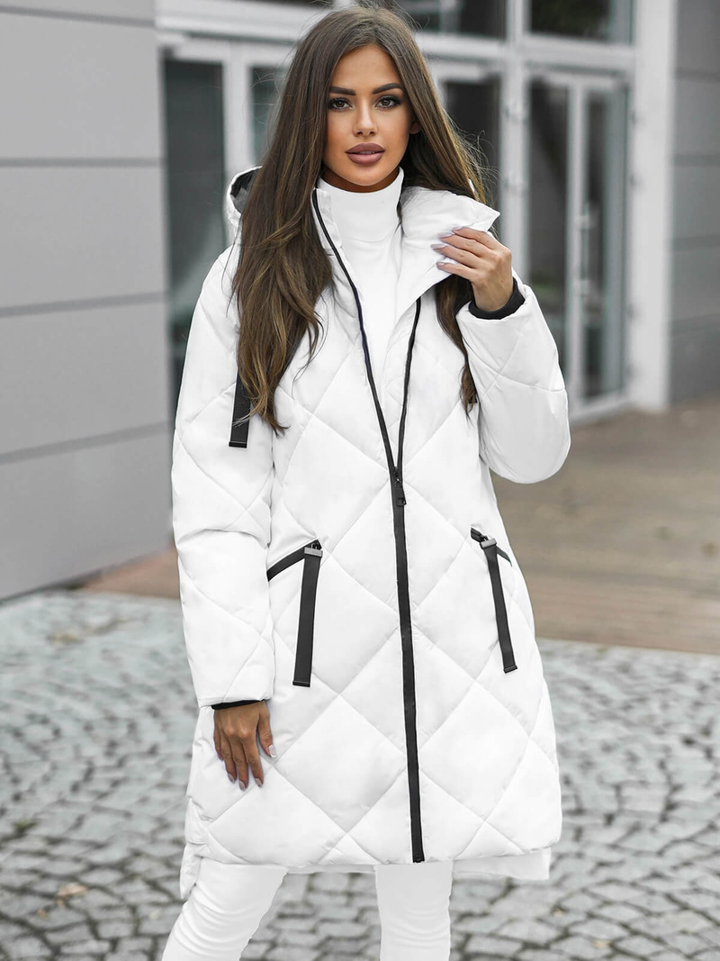 Дамско яке бял OZONEE JS/5M3168/281Z