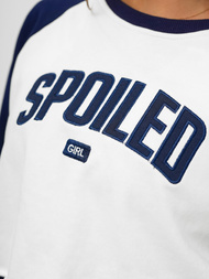 Дамски анцуг от две части бяло-тъмносиня OZONEE JS/M58631AB