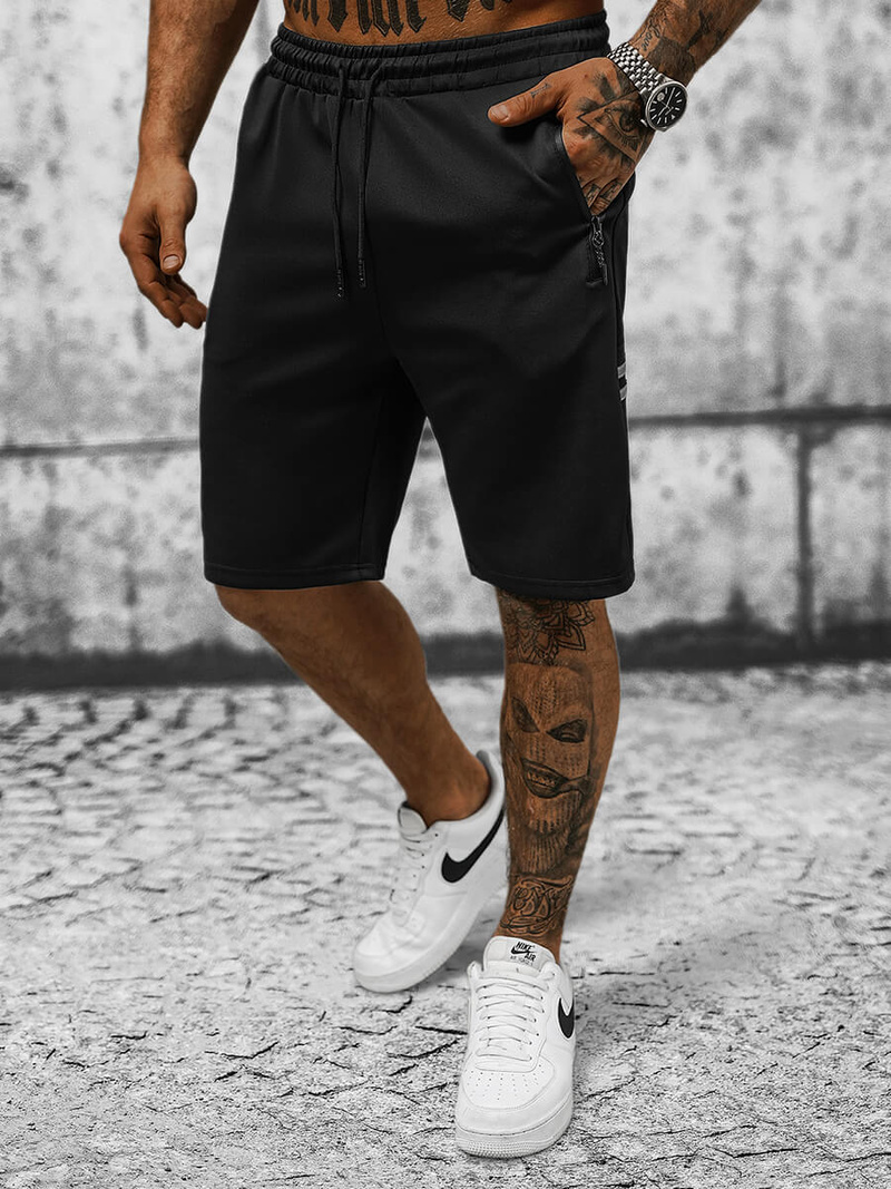 Мъжки панталонки черни OZONEE JS/8K280