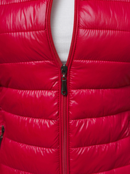 Дамска жилетка червена OZONEE JS/16M9153/270Z