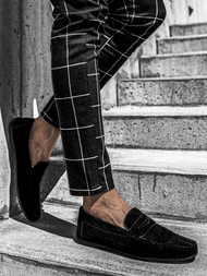 Мъжки обувки SLIP ON черни T/125