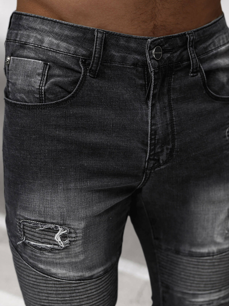 Мъжки дънки черни OZONEE NB/MP0142N