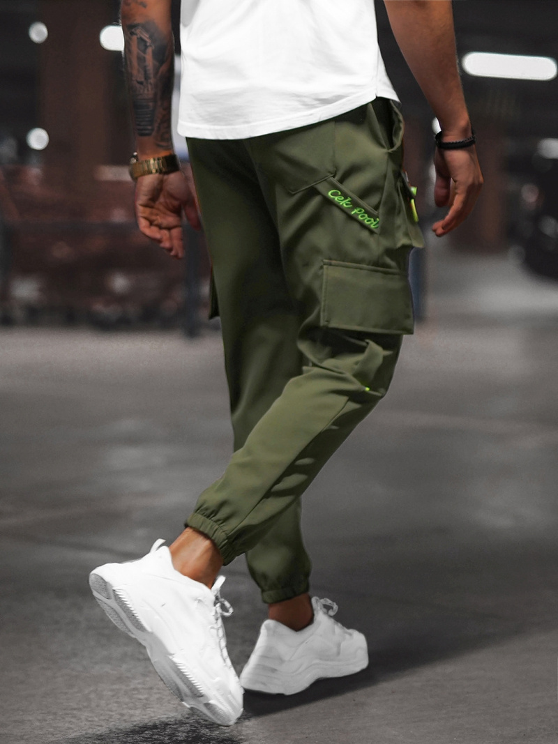 Мъжки панталони каки OZONEE O/CP149Z