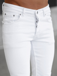 Мъжки дънки бяло OZONEE E/5348/01Z