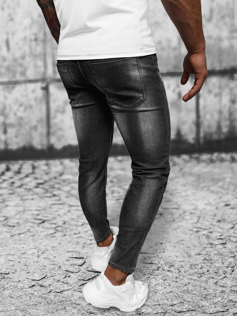 Мъжки дънки черни OZONEE NB/MP0199N