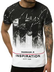 Мъжка тениска бяла OZONEE JS/SS11108