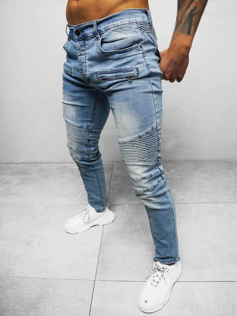 Мъжки дънки светлосиньо OZONEE NB/MP0029BC