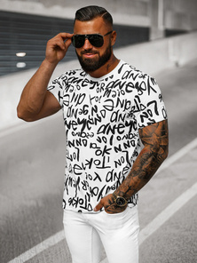 Мъжка тениска бяла OZONEE O/T1268/1