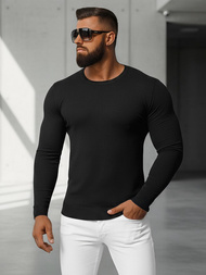 Мъжки пуловер черен OZONEE NB/MMB602/4Z