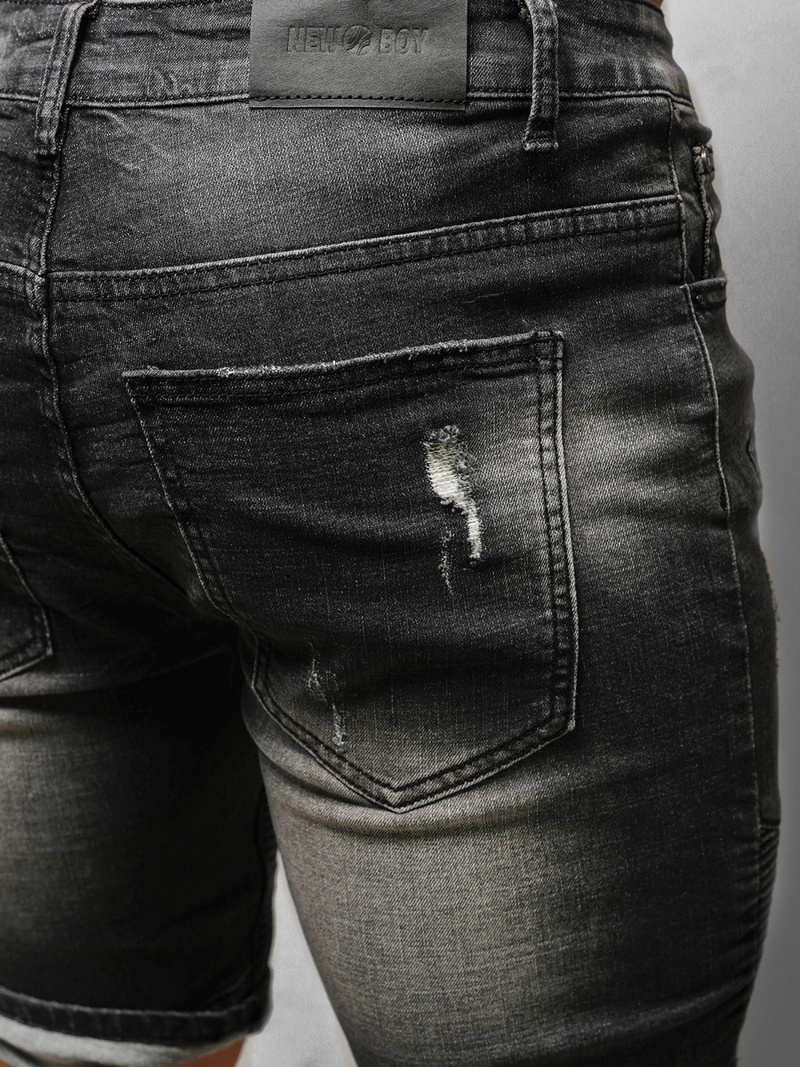 Mъжки шорти черни OZONEE NB/MP0033N