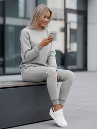 Дамски анцуг от две части сив OZONEE JS/CKW01