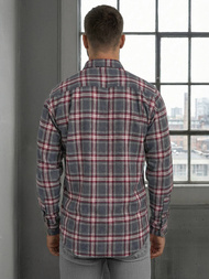 Мъжка риза бордо OZONEE V/V178Z