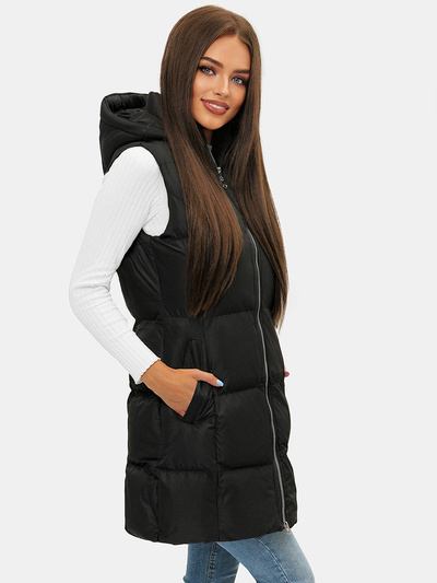 Дамска жилетка черна OZONEE JS/M721/392