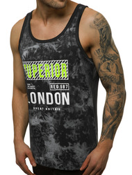 Мъжка тениска черна OZONEE JS/SS11037