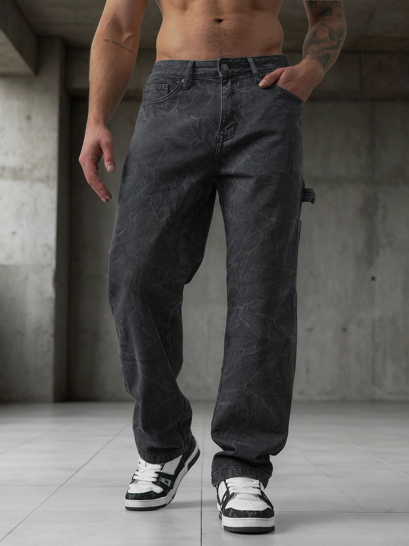 Мъжки дънки графитно OZONEE O/KK2828/5