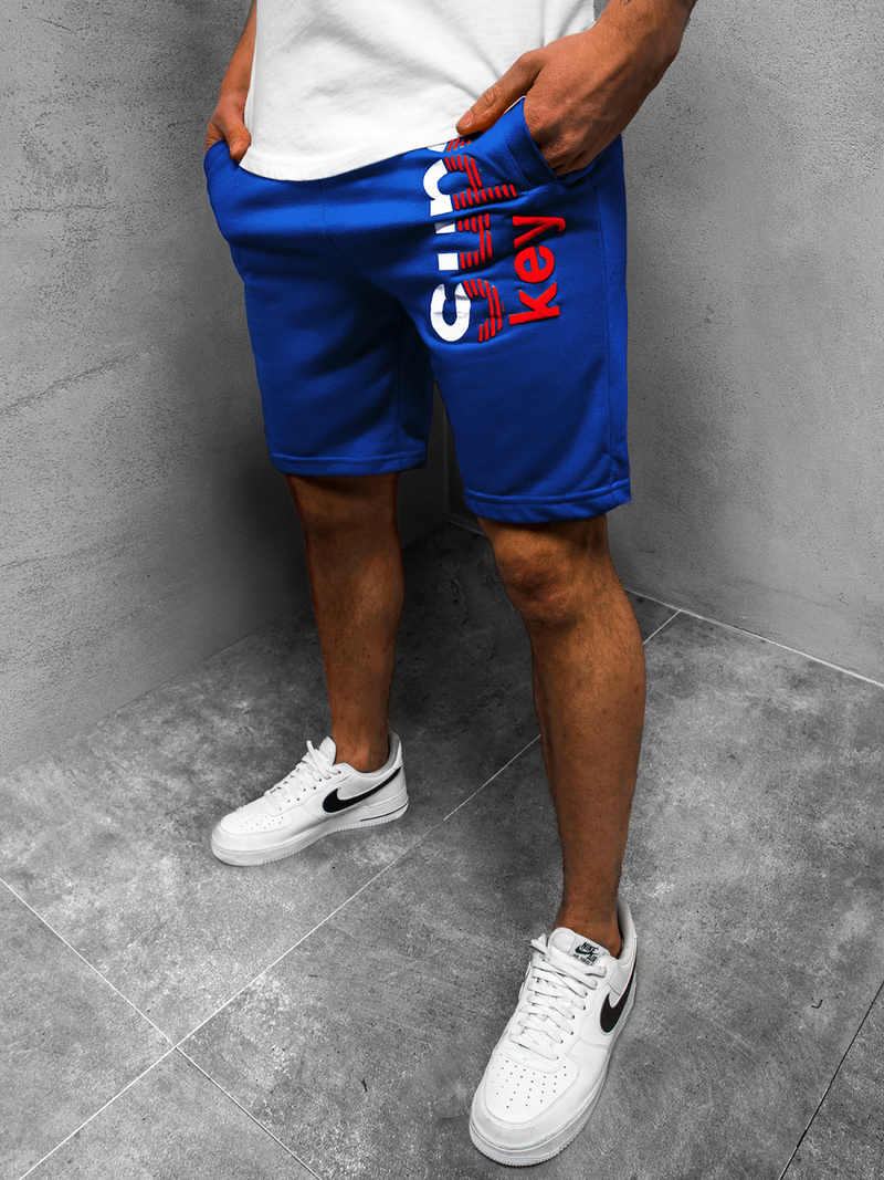 Мъжки панталонки синьо OZONEE JS/NP01