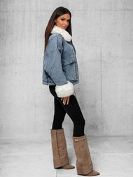 Дамско джинсово яке синя OZONEE JS/11Z8219Z