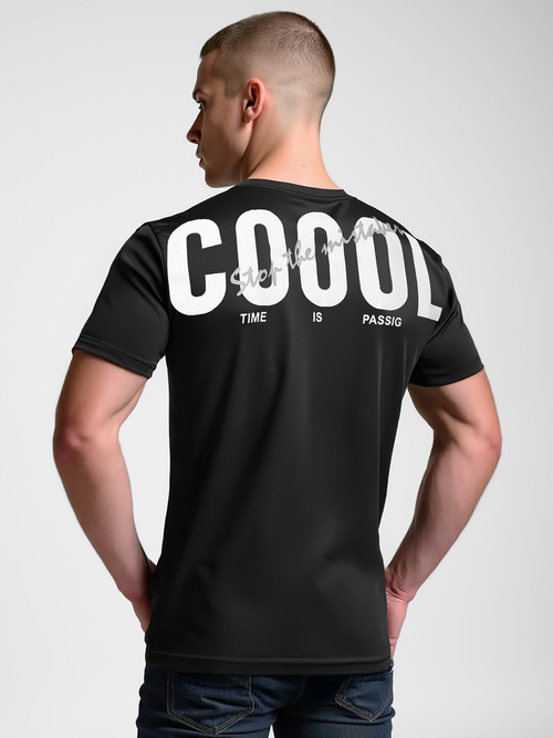 Мъжка тениска черна OZONEE O/T1278/3Z