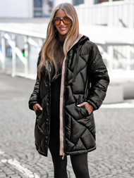 Дамско яке черно OZONEE JS/5M3189/392Z