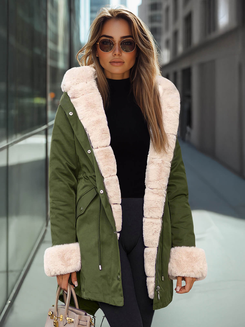 Дамско яке зелена OZONEE JS/M763/136Z