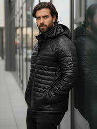 Мъжко яке черна OZONEE JS/16M9328/392BZ