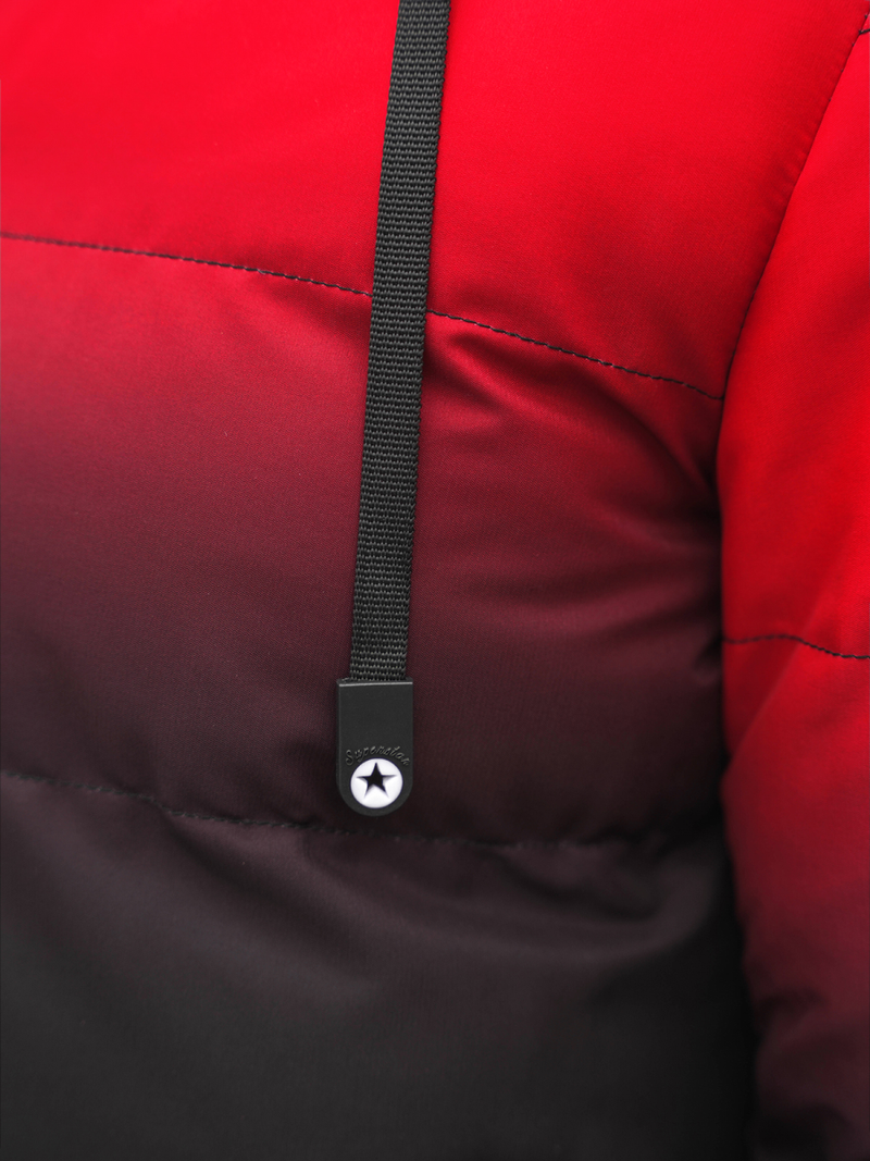 Мъжко яке червено/черна OZONEE JS/M760/270