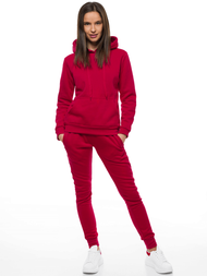 Дамски долнища на анцуг бордо OZONEE JS/CK01