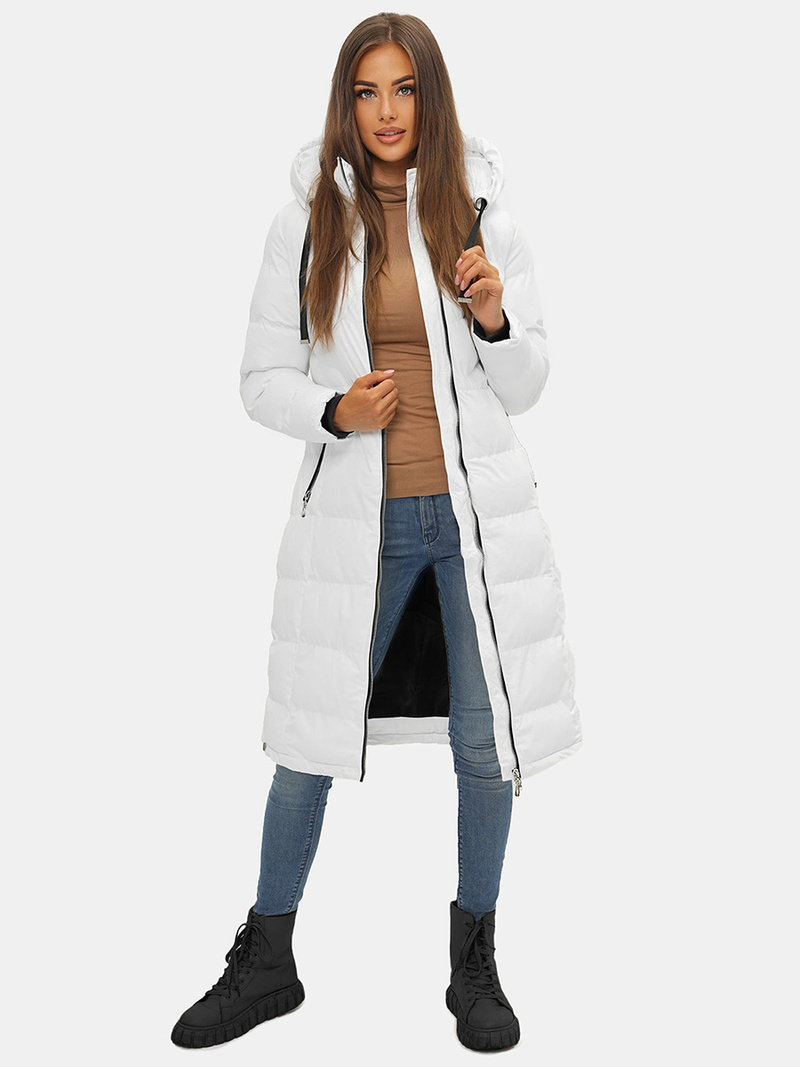 Дамско яке бяла OZONEE JS/M736/281Z