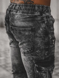 Мъжки дънки jogger черни OZONEE NB/MP0112N