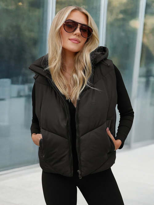 Жилетка суичър черна OZONEE JS/16M9291/392