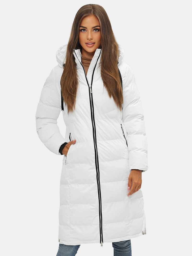 Дамско яке бяла OZONEE JS/M736/281Z