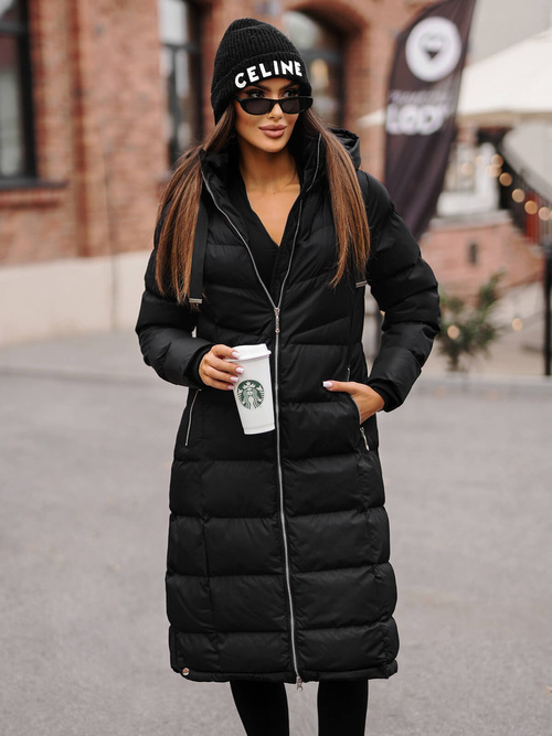 Дамско яке черно OZONEE JS/M736/392Z