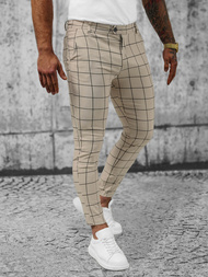 Мъжки панталони бежово OZONEE O/P4009