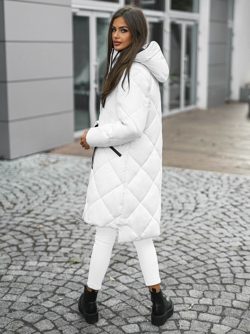 Дамско яке бял OZONEE JS/5M3168/281Z