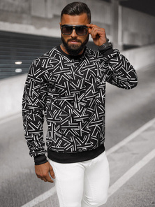 Мъжки суитшърт черна OZONEE JS/8B1219/3