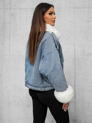 Дамско джинсово яке синя OZONEE JS/11Z8219Z