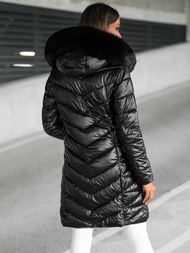 Дамско яке черна OZONEE JS/16M9100/392Z