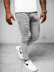 Мъжки дънки сив OZONEE O/2358/2