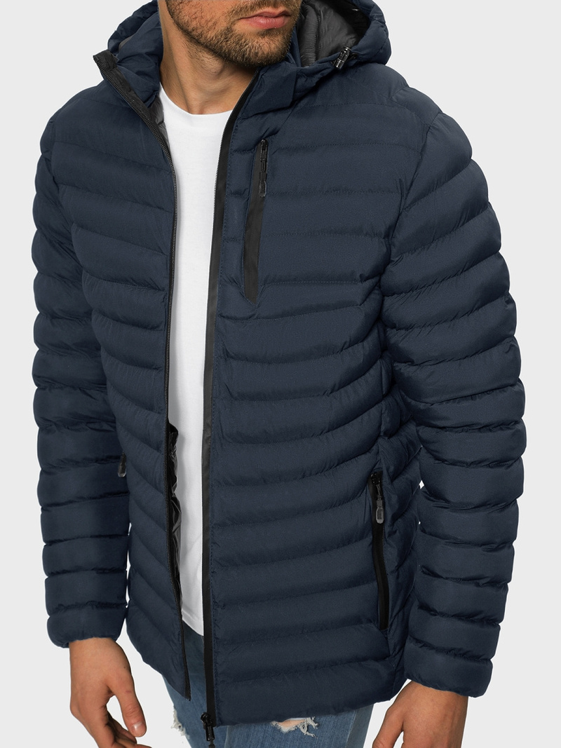 Мъжко яке тъмнсиня OZONEE JS/M13057/215