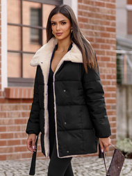 Дамско яке черно OZONEE JS/16M9165/392