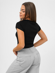 Дамски Тениска черна OZONEE JS/R62744