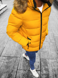 Мъжко яке жълта OZONEE JS/M8107